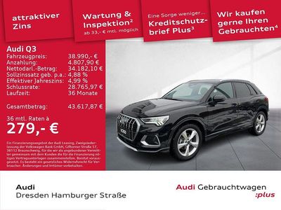 Mythosschwarz metallic Gebraucht 2025 Audi Q3 Advanced Plus SUV | 38.990 € (Fairer Preis)