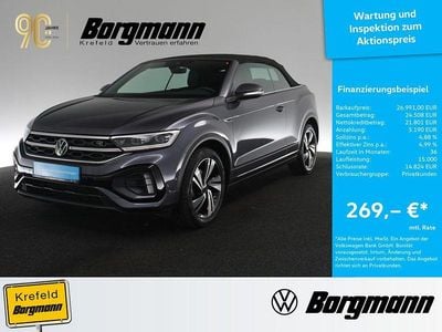 Gebraucht VW T-Roc Cabriolet R-line 150 PS (110 kW) 2022 Rauchgrau metallic (metallic) Cabrio