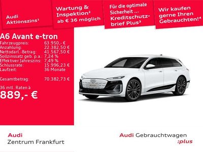 Neu Audi A6 e-tron Performance 269 kW (367 PS) 2025 Gletscherweiß metallic Kombi