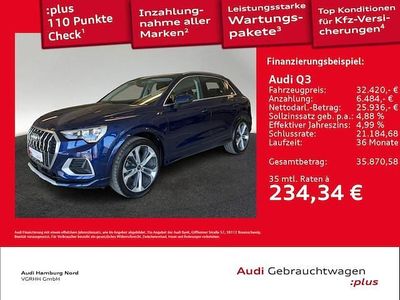 Second-hand Audi Q3 Sport 150 CP (110 kW) 2023 Albastru SUV