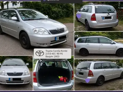 Gebraucht Toyota Corolla 90 PS (66 kW) 2003 Silber Limousine