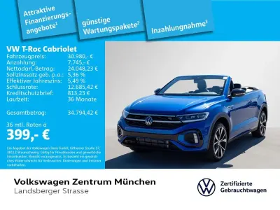 Gebraucht VW T-Roc Cabriolet IQ Drive 150 PS (110 kW) 2023 Blau Cabrio