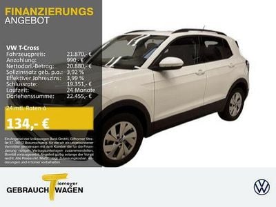 Gebraucht VW T-Cross Life 116 PS (85 kW) 2024 Weiß SUV