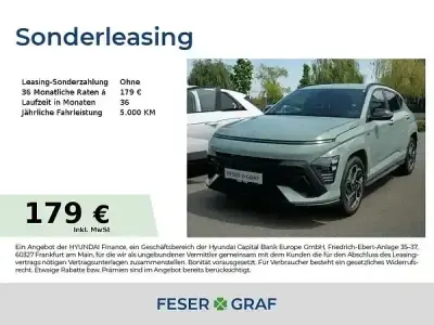 Neu Hyundai Kona 150 PS (110 kW) 2026 Mirage green SUV