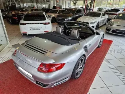 Occasion Porsche 997 Turbo Chrono 480 PK (353 kW) 2008 Zilver Cabriolet