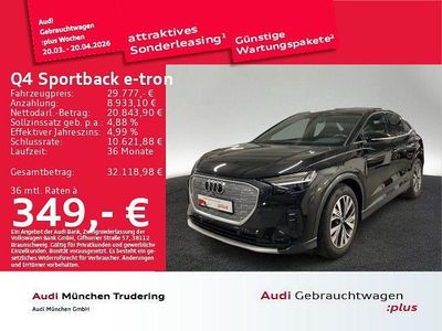 Gebraucht Audi Q4 Sportback e-tron Ambiente 150 kW (204 PS) 2023 Mythosschwarz metallic SUV