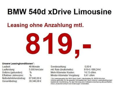 Usata BMW 540 M Sport 286 CV (210 kW) 2025 Grigio Berlina