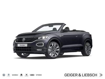 Gebraucht VW T-Roc Cabriolet R-line 150 PS (110 kW) 2022 Rauchgrau metallic/schwarz Cabrio