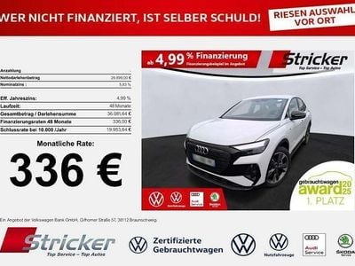 Gebraucht Audi Q4 Sportback e-tron S-Line 150 kW (204 PS) 2022 Gletscherweiß metallic SUV