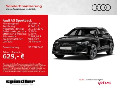 Gebraucht Audi A3 Advanced Plus 204 PS (150 kW) 2025 Schwarz Limousine