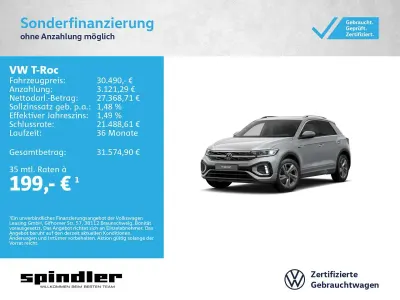 Gebraucht VW T-Roc R-line 150 PS (110 kW) 2023 Pyritsilber metallic SUV