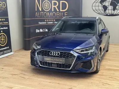 Brugt Audi A3 S-Line 110 HK (80 kW) 2022 Blå Sedan