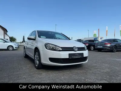 Gebraucht VW Golf VI Comfortline 80 PS (58 kW) 2009 Weiß Kleinwagen