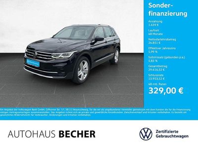 Schwarz Gebraucht 2022 VW Tiguan Elegance SUV | 26.490 € (Guter Preis)