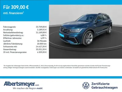 Brugt VW Tiguan R-line 150 HK (110 kW) 2023 Blå SUV