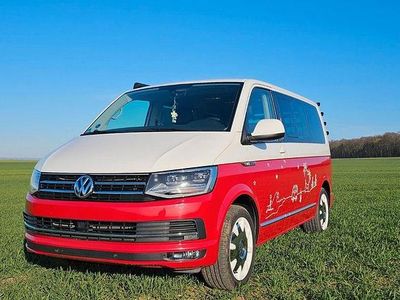 Second-hand VW T6 Generation Six 150 CP (110 kW) 2016 Roșu Van