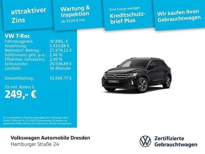 Gebraucht VW T-Roc R-line 150 PS (110 kW) 2025 Schwarz SUV