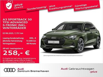 Gebraucht Audi A3 Advanced Plus 116 PS (85 kW) 2025 Distriktgrün metallic Limousine