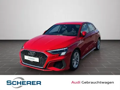 Używany Audi A3 S-Line 150 KM (110 kW) 2023 Czerwony Sedan/Limuzyna