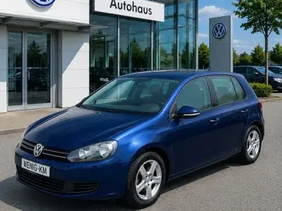 Gebraucht VW Golf VI Trendline 80 PS (58 kW) 2010 Blau Kleinwagen