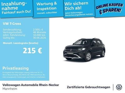 Gebraucht VW T-Cross Life 116 PS (85 kW) 2025 Schwarz SUV