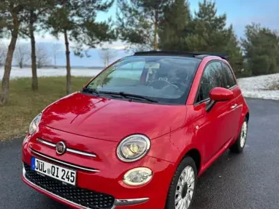 Używany Fiat 500C 69 KM (50 kW) 2016 Czerwony Kabriolet