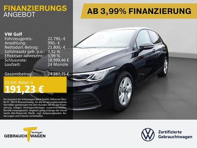 Schwarz Gebraucht 2023 VW Golf VIII Life | 22.380 € (Guter Preis)
