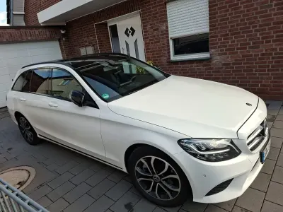 Brugt Mercedes C200 Night 150 HK (110 kW) 2019 Hvid Sedan