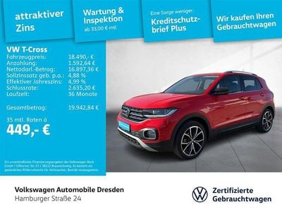 Gebraucht VW T-Cross Style 116 PS (85 kW) 2020 Flashrot SUV