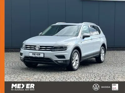 Gebraucht VW Tiguan Allspace Highline 190 PS (139 kW) 2018 White silver metallic SUV