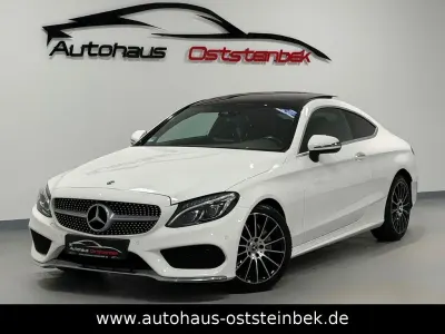 Gebraucht Mercedes C220 AMG line 170 PS (125 kW) 2018 Weiß Coupé