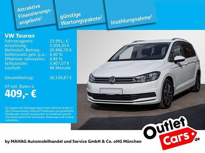 Gebraucht VW Touran United 150 PS (110 kW) 2020 Weiß Van / Kleinbus