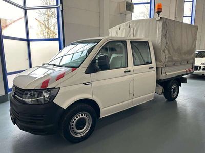 gebraucht VW Transporter T6Pritsche Doppelkabine lang EcoProfi+Klima*Plane