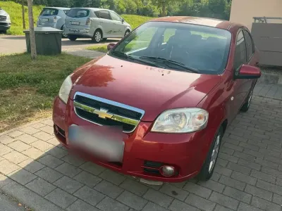Gebraucht Chevrolet Aveo 2007 Rot Limousine