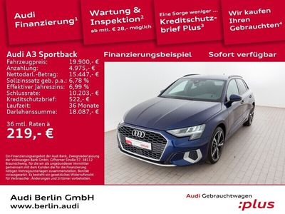 gebraucht Audi A3 Sportback advanced 30 TFSI Schaltgetriebe