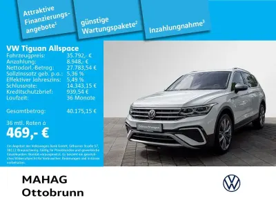 Gebraucht VW Tiguan Allspace Elegance 200 PS (147 kW) 2023 Weiß SUV