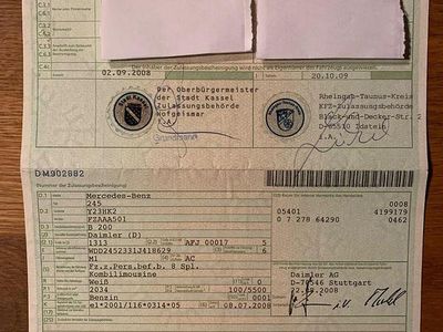 Weiß Gebraucht 2008 Mercedes 200 Kleinwagen | 6.999 € (Fairer Preis)