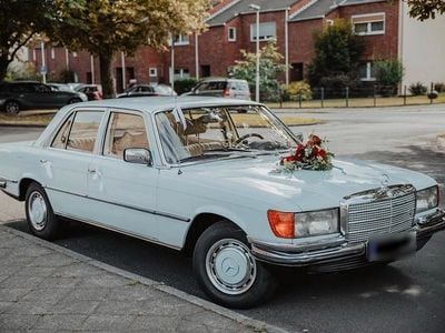 Second-hand Mercedes S450 SE 224 CP (164 kW) 1973 Albastru Berlinǎ