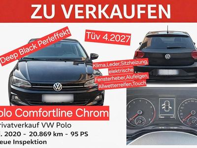 Begagnad VW Polo Comfortline 95 HK (69 kW) 2020 Svart Halvkombi