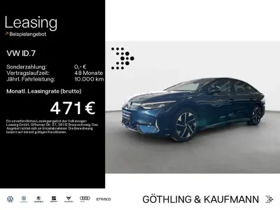 Gebraucht VW ID.7 GTX 250 kW (340 PS) 2025 Aquamarinblau metallic Limousine