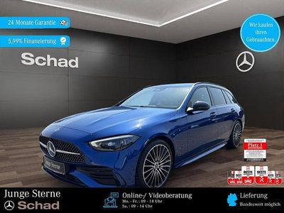 Schwarz Gebraucht 2024 Mercedes C200 AMG line Limousine | 45.990 €