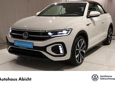Gebraucht VW T-Roc Cabriolet R-line 150 PS (110 kW) 2022 Weiß Cabrio