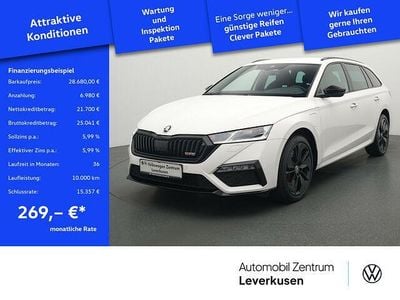 Gebraucht Skoda Octavia RS 245 PS (180 kW) 2022 Weiss / candy weiss Kombi