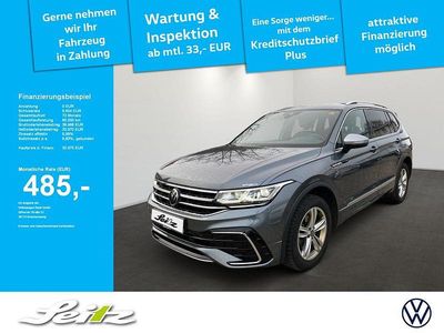 Grau Gebraucht 2022 VW Tiguan Allspace R-line SUV | 32.970 € (Fairer Preis)