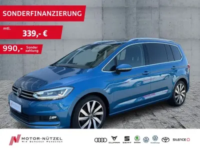 Gebraucht VW Touran Highline 150 PS (110 kW) 2021 Blau Van / Kleinbus