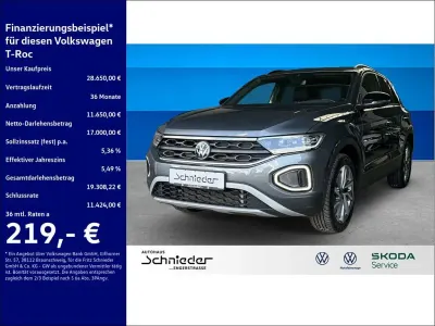 Gebraucht VW T-Roc Goal 150 PS (110 kW) 2025 Grau SUV