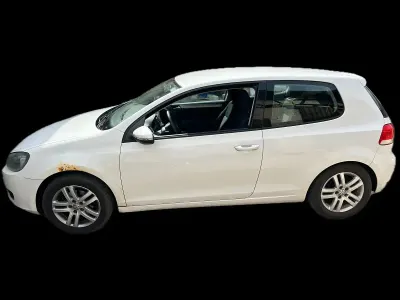Gebraucht VW Golf VI 80 PS (58 kW) 2009 Weiß Kleinwagen