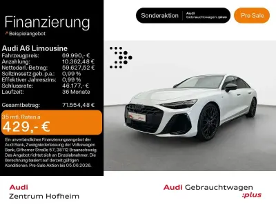 Neu Audi A6 Edition .1 367 PS (269 kW) 2025 Gletscherweiß metallic Limousine
