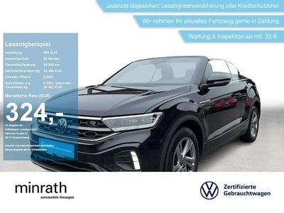 Occasion VW T-Roc Cabriolet R-line 150 PK (110 kW) 2022 Zwart Cabriolet