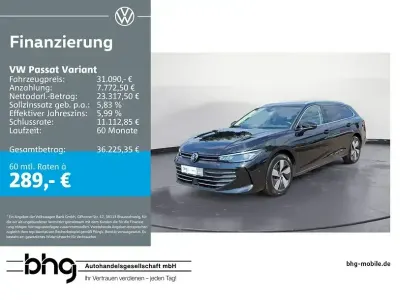 Gebraucht VW Passat Business 150 PS (110 kW) 2025 Schwarz Kombi